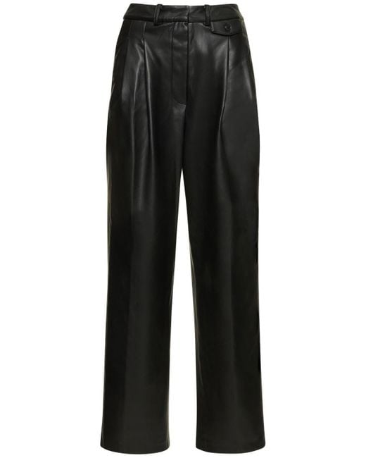 Frankie Shop Pernille Faux Leather Pants in Black | Lyst Australia
