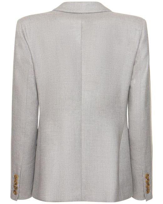 Blazer de seda y lana Blazé Milano de color Gray