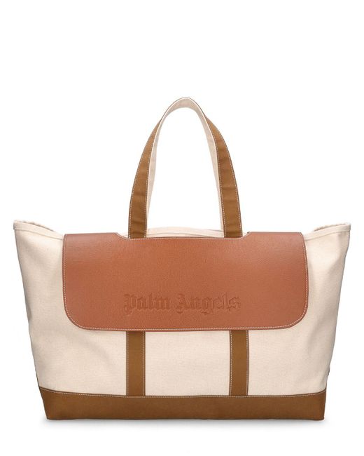 Palm Angels Brown Classic Cotton Tote for men