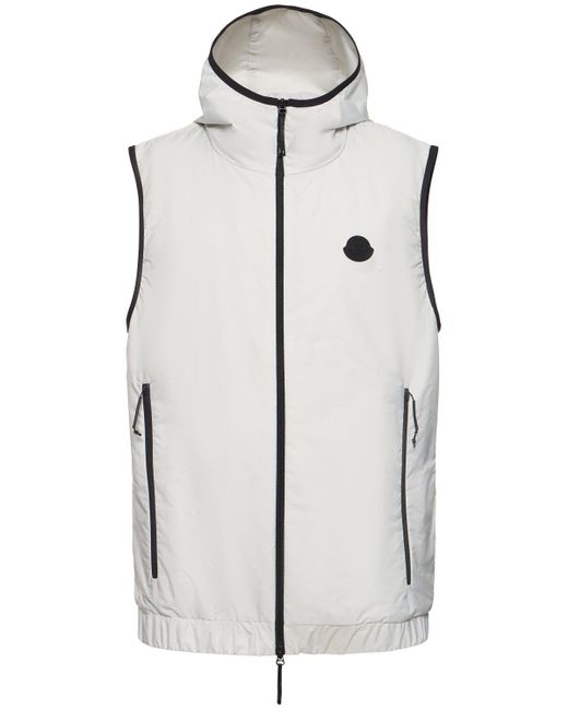 Moncler Gray Vallese Nylon Vest for men