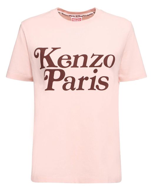 Camiseta de algodón KENZO de color Pink