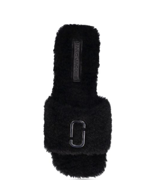 Sandali the j marc in orsetto sintetico di Marc Jacobs in Black