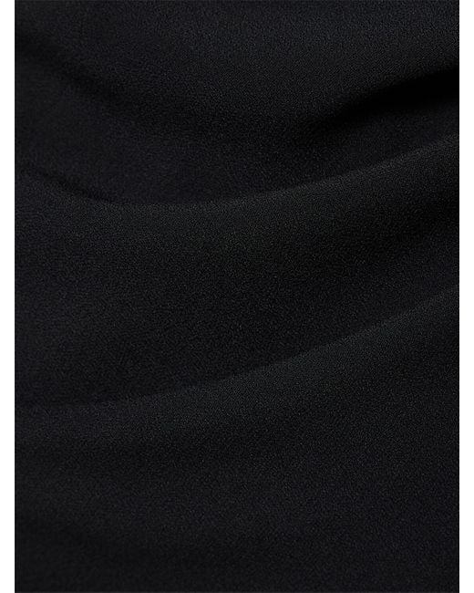 Falda larga de satén AMI de color Black
