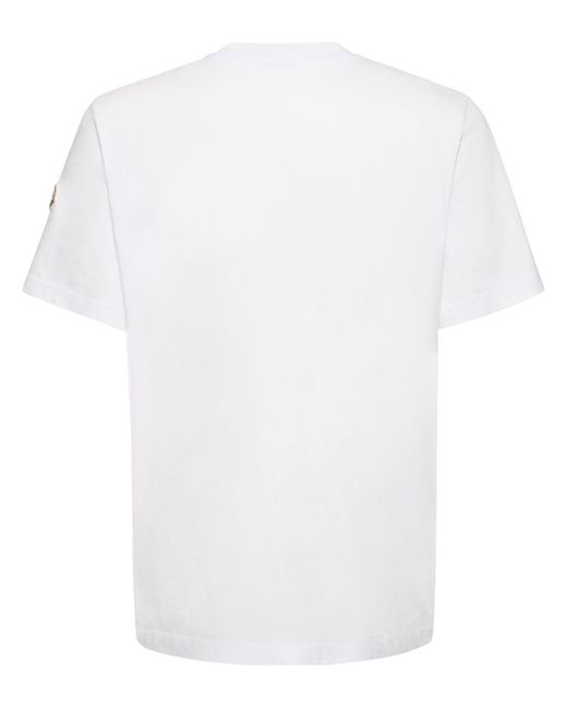 Moncler Blue Hockey Logo T-Shirt for men