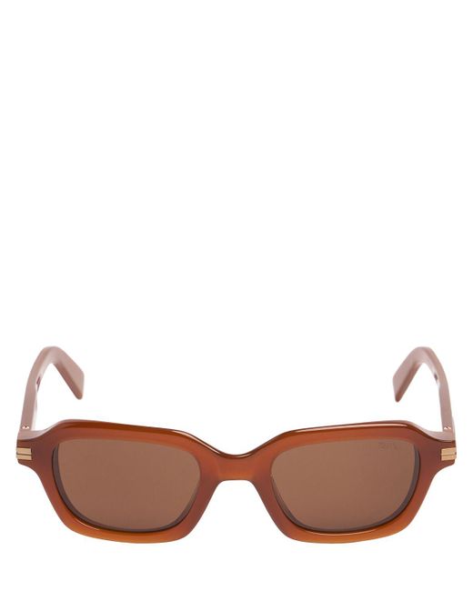 Zegna Brown Squared Sunglasses for men