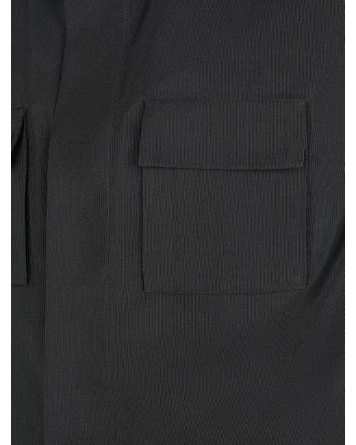 Saint Laurent Black Saharienne Wool Blend Sleeveless Shirt for men