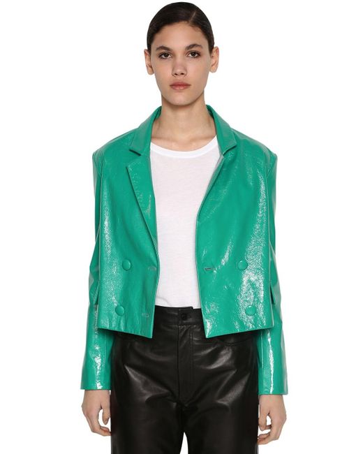 glitter leather jacket