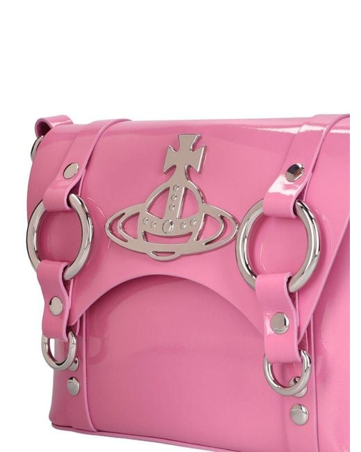Vivienne Westwood Pink Kim Patent Leather Crossbody Bag
