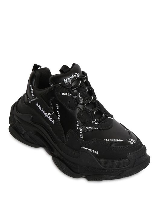 Sneakers "triple S" De Piel Sintética 60mm de Balenciaga de color Negro |  Lyst