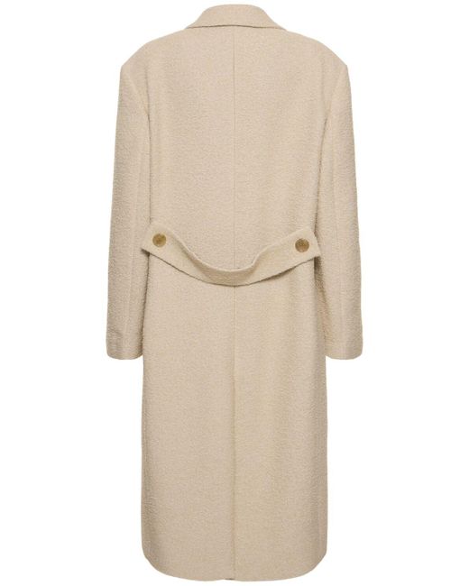 Acne Natural Ojama Heavy Wool Bouclé Midi Coat