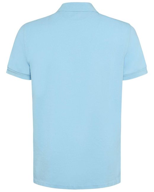 Tom Ford Blue Tennis Cotton Piquet Polo for men