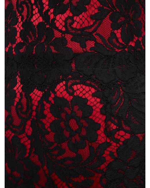 Dolce & Gabbana レース スリップドレス Red