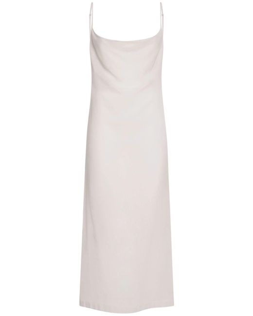 Bottega Veneta White Light Cotton Long Dress