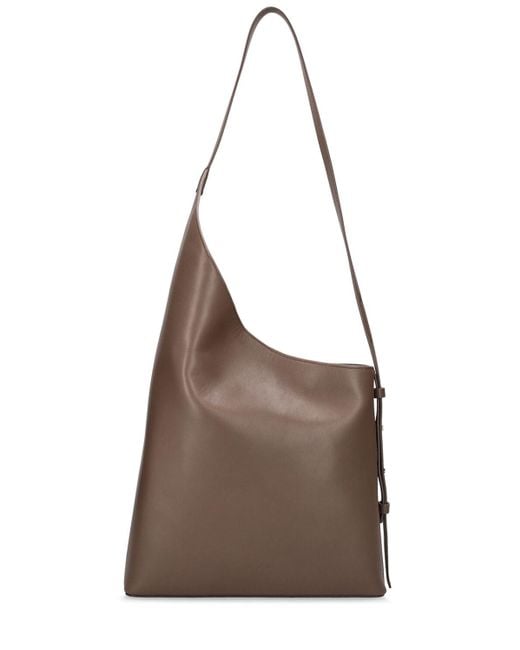 Aesther Ekme Demi Lune Shopper Leather Bag In Brown