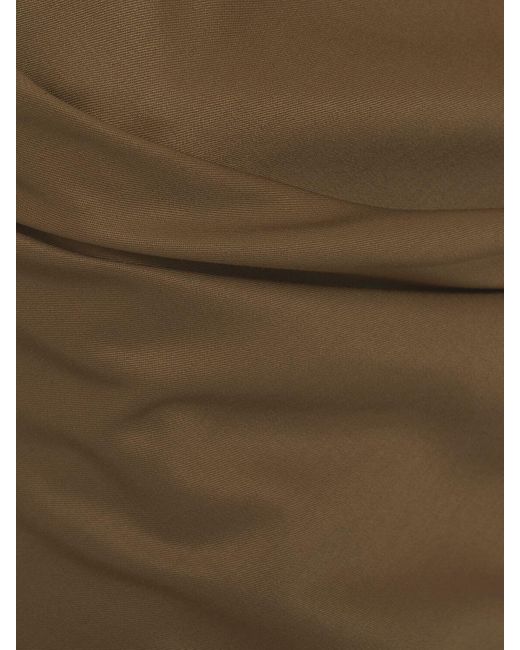 GIUSEPPE DI MORABITO Brown Oberteil Aus Drapierter Wolle
