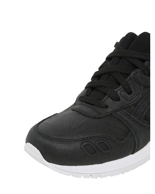 asics black leather sneakers