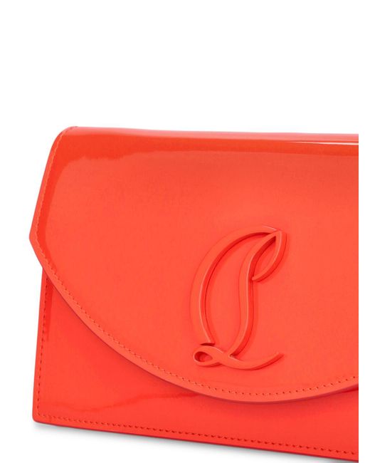 Christian Louboutin Red Small Loubi54 Patent Leather Clutch