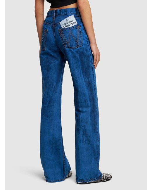Jeans anchos de denim Vivienne Westwood de color Blue