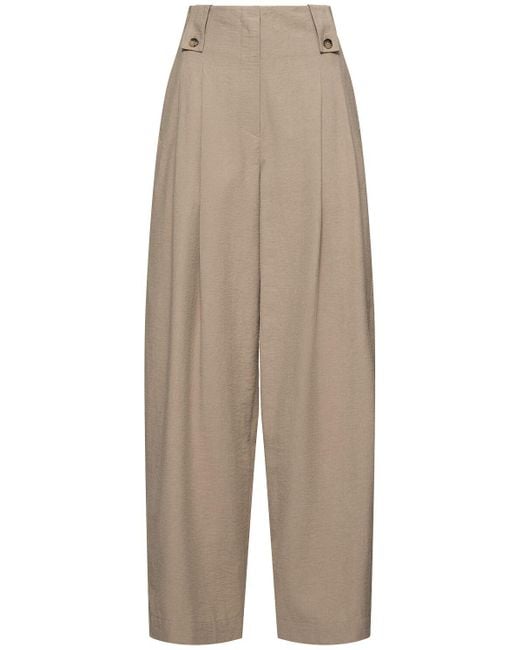 Nanushka Natural Hose Aus Seidenmischung "jenci"