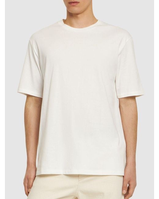 Camiseta de jersey Jil Sander de hombre de color White