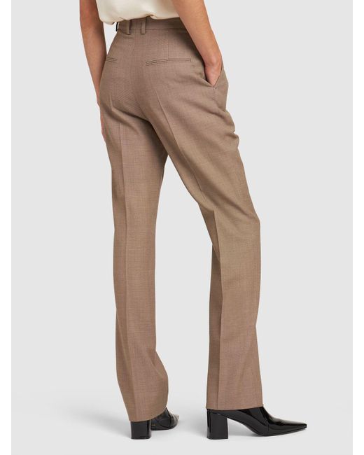 Saint Laurent Natural Wool Pants for men