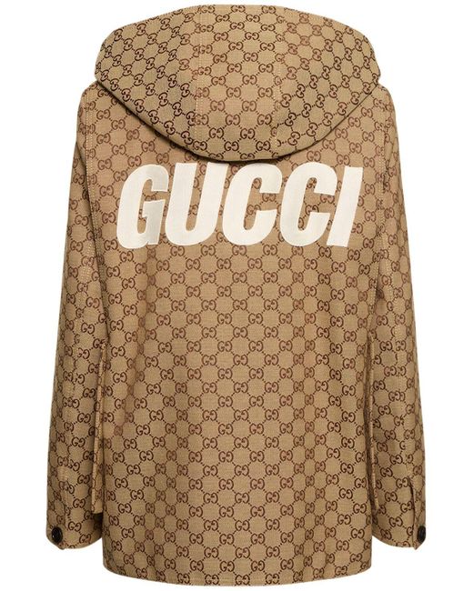 Gucci Gg キャンバスジャケット Brown