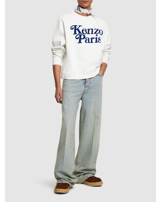 KENZO Sweatshirt Aus Baumwolle "kenzo By Verdy" in Blue für Herren
