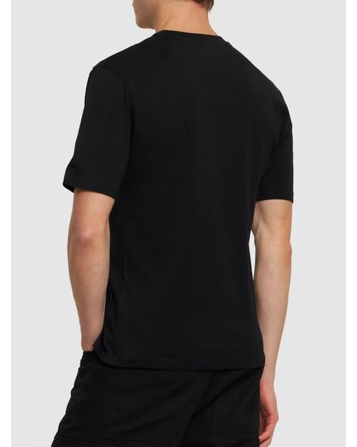 T-shirt en coton biologique imprimé ourson Moschino pour homme en coloris Black