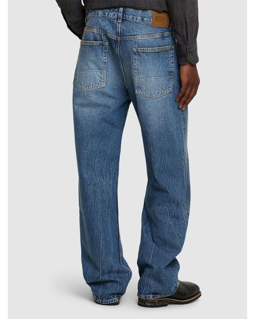 Our Legacy Herren Jeans Aus Baumwolltwill „Third Cut“ in Blue für Herren