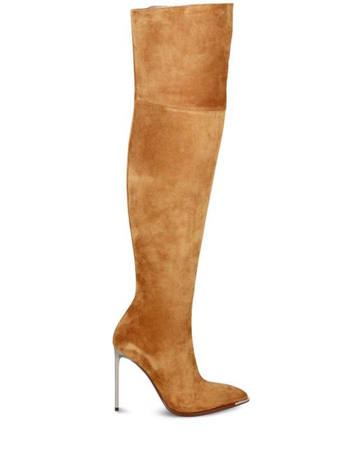 Bally Metallic 105mm Hedi Leather Over-the-knee Boots