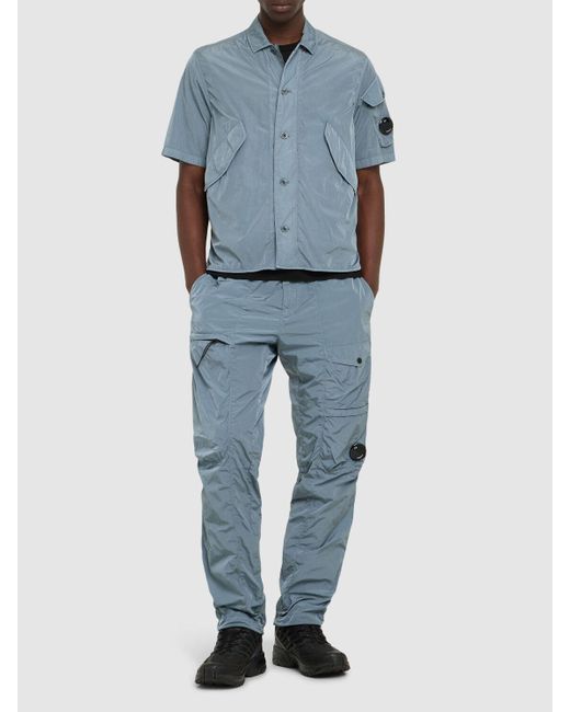 Hombre Sobrecamisa De Manga Corta C P Company de hombre de color Blue