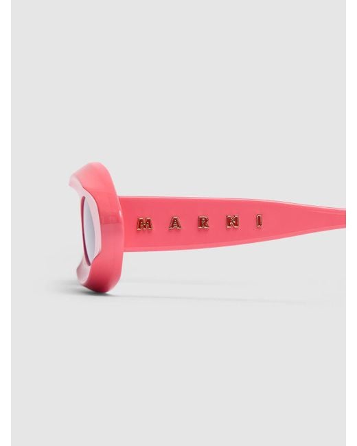 Gafas de sol de acetato rosa Marni de color Pink