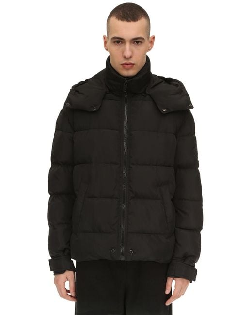 DIESEL Hooded Puffer Jacket in Black for Men - Lyst