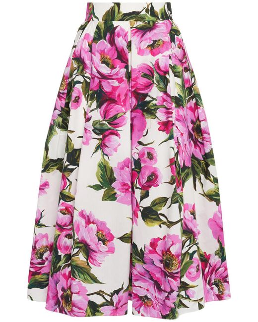 Dolce & Gabbana ポプリンミディスカート Pink