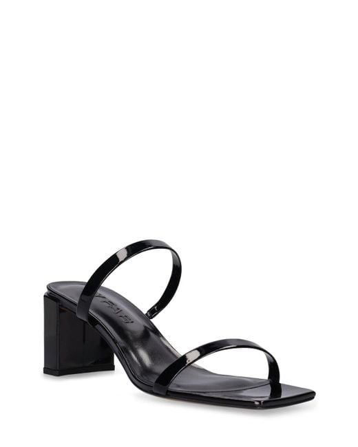 By Far Black 70mm Tanya Patent Leather Mules