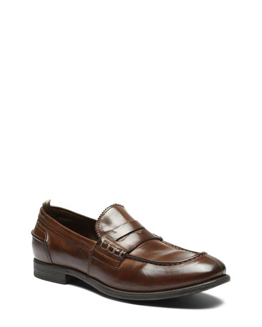 Officine Creative Brown Chronicle Leather Loafers for men