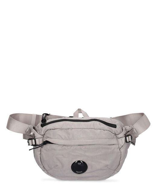 C P Company Gray Nylon B Crossbody Belt Bag for men