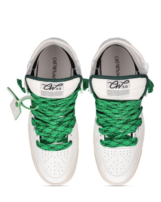 Sneakers altas off court 3.0 de piel Off-White c/o Virgil Abloh de hombre de color Green