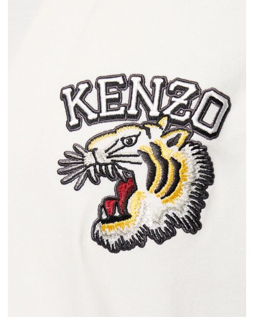 メンズ KENZO Tiger コットンジャージーtシャツ White
