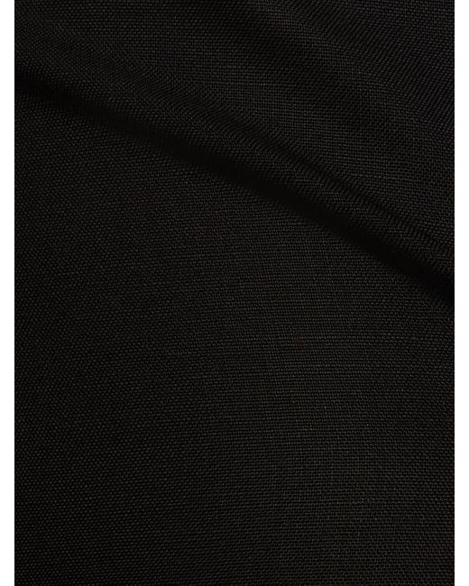 Philosophy Di Lorenzo Serafini Black Linen Blend Mini Skirt
