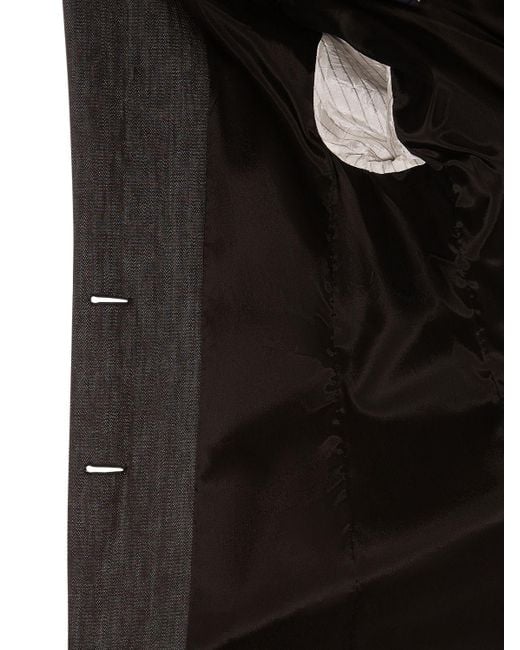 Max Mara Black Murano Cotton Denim Effect Jacket