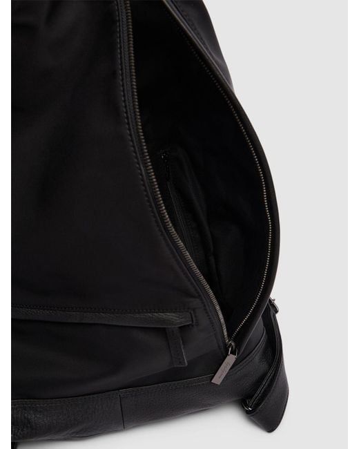 Sac à dos en nylon et cuir hakama Yohji Yamamoto pour homme en coloris Black