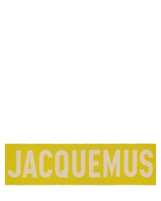 Jacquemus Yellow L'Echarpe Scarf for men