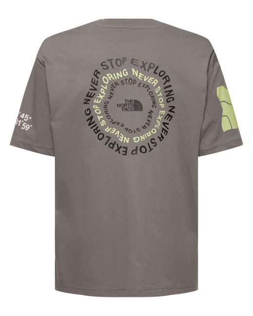The North Face Gray Graphic Logo T-shirt for men