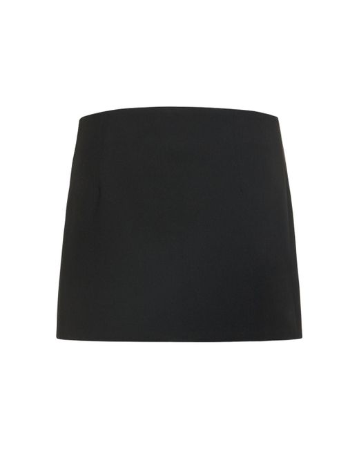 Coperni Black Tailored Cady Mini Skirt
