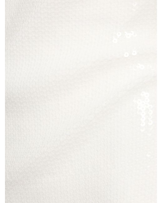 Vestido maxi con manga larga Galvan de color White