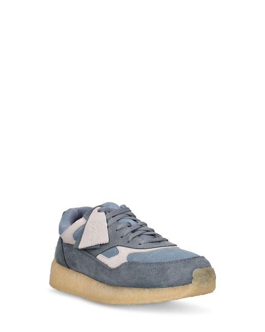 Clarks Blue Lockhill Suede Lace-up Shoes for men