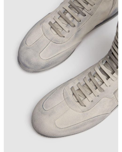 Ann Demeulemeester Fides スエードハイトップ スニーカー Natural