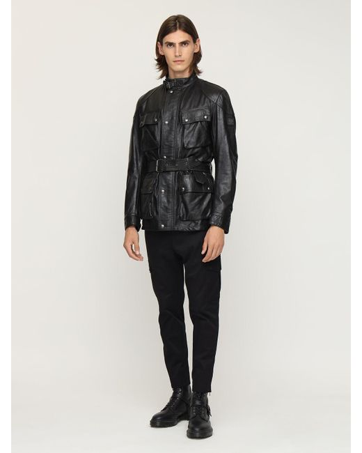 Belstaff Trialmaster Panther 2.0 Leather Jacket in Black for Men | Lyst  Australia