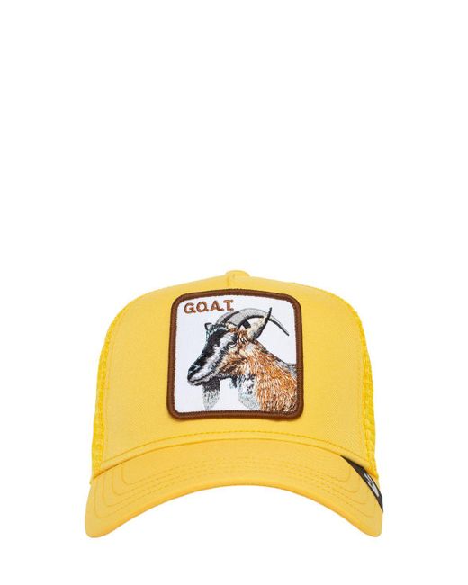Goorin Bros Yellow The Goat Trucker Hat W/ Patch for men